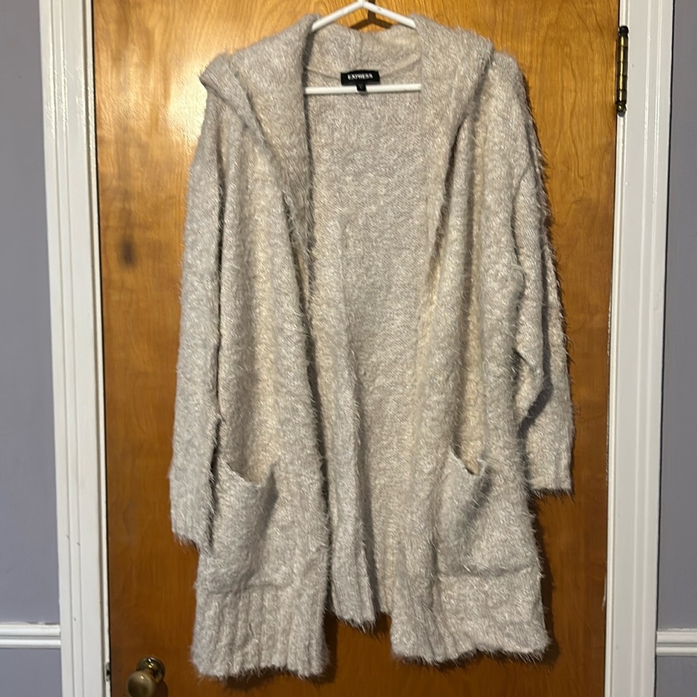 Hooded cardigan